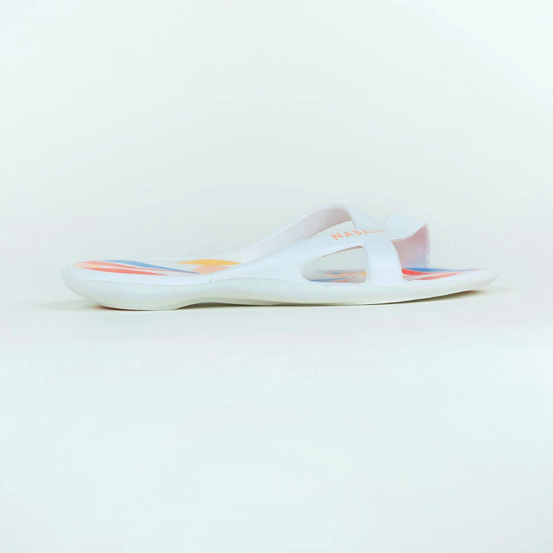 Sandales De Piscine Femme - Slap 500 - Lea Blanc Beige 3 Sandales De Piscine Femme - Slap 500 - Lea Blanc Beige – Image 3