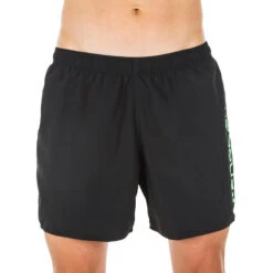Short De Bain Natation Homme - Swimshort 100 Basic - Noir Vert