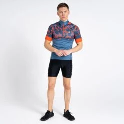 Dare 2b Stay The Course II T-shirt De Cyclisme Zippé à Moitié Pour Homme - Bleu -Magasin D'Articles De Sport stay the course ii t shirt de cyclisme zippe a moitie pour homme bleu 3