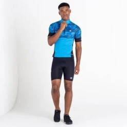 Dare 2b Stay The Course II T-shirt De Cyclisme Zippé à Moitié Pour Homme - Bleu Vif -Magasin D'Articles De Sport stay the course ii t shirt de cyclisme zippe a moitie pour homme bleu vif 4