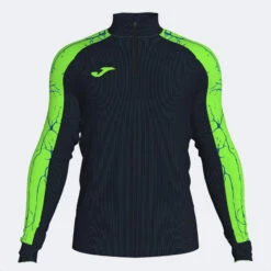 Sweat-shirt Running Homme Joma Elite Ix Noir Vert Fluo