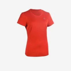 Kalenji Tee Shirt Athlétisme Femme Club Personnalisable Rouge