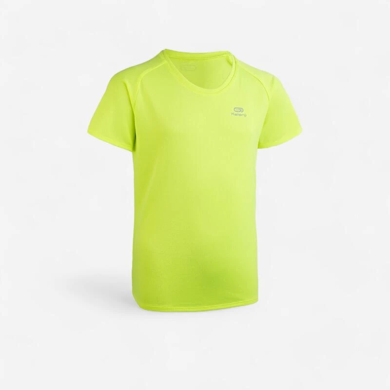 Kalenji Tee Shirt Enfant Athlétisme Club Personnalisable Jaune Fluo 1 Kalenji Tee Shirt Enfant Athlétisme Club Personnalisable Jaune Fluo