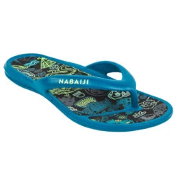 Tongs De Piscine Enfants - Tonga 500 Print - Citym Bleu -Magasin D'Articles De Sport tongs de piscine enfants tonga 500 print citym bleu 3