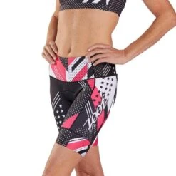 Triathlon Féminin 8 Pouces Pantalon Style Team ZOOT -Magasin D'Articles De Sport triathlon feminin 8 pouces pantalon style team zoot 2