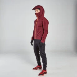 Rockrider VESTE COUPE PLUIE VELO VTT EXPL 700 BORDEAUX -Magasin D'Articles De Sport veste coupe pluie velo vtt expl 700 bordeaux 2