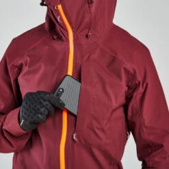 Rockrider VESTE COUPE PLUIE VELO VTT EXPL 700 BORDEAUX -Magasin D'Articles De Sport veste coupe pluie velo vtt expl 700 bordeaux 3