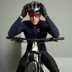 Veste Hiver VTT Manches Longues Rockrider RACE Bleu Nuit -Magasin D'Articles De Sport veste hiver vtt manches longues rockrider race bleu nuit 2