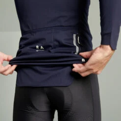 Veste Hiver VTT Manches Longues Rockrider RACE Bleu Nuit -Magasin D'Articles De Sport veste hiver vtt manches longues rockrider race bleu nuit 3