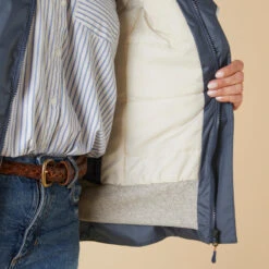 BTWIN VESTE PLUIE CHAUDE VÉLO 540 FEMME BLEU MARINE -Magasin D'Articles De Sport veste pluie chaude velo 540 femme bleu marine 2