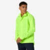 BTWIN VESTE PLUIE VELO VILLE HOMME 120 JAUNE FLUO CERTIFIÉE EPI VISIBILITÉ JOUR